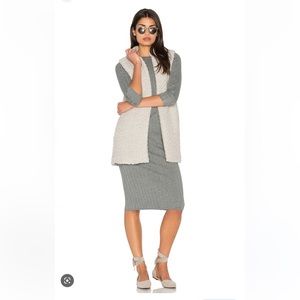 Michael Stars Relaxed Wool Sweater Vest in Oyster REVOLVE size S